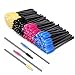 KEDSUM 200 pcs Disposable Eyelash Brush,Makeup Mascara Wands Applicator Eyebrow Brushes Eye Lash Makeup Tool,Multicolor
