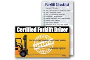 ButterFox earphonesForklift Certification Training Cards (Package of 10)