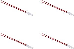 ZOREI Lampada Led Per Pulsante Comando Illuminabile, Compatibile Con Bticino Living, Compatibile Con Bticino Matix (4 Pezzi, Rosso)