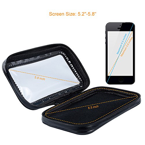 Supporto Bici Impermeabile Custodia Borsa 360 Rotazione per Smartphone GPS Lettore MP4 Fino a 5,5