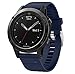 Produktbild Aresh kompatibel Garmin Fenix 5 & Forerunner 245/945 Silikon Armband, Easy Fit Soft Silikon Uhrenarmband Zubehör kompatibel Garmin Fenix 5 Nicht für Fenix 5S / Fenix 5X(Dunkelblau)