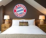 Bayern Munchen Abzeichen Kinder Wandaufkleber Wandüber Wall Art Wand Tattoo Customise4U™ (bayern badge 70cm) - 2