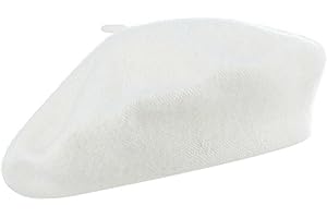 GEMVIE Boina de Lana Gorro Francés clásico Artista de Las Mujeres Boina Sombrero Artista Parisino Moderno Pintor Sombrero