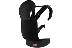 MoMi COLLET Porte-bébé pour enfants de 3 à 48 mois (poids 4 à 20 kg), 2 positions de portage avec 6 points de réglage, avec capuche et appui-tête pour enfant