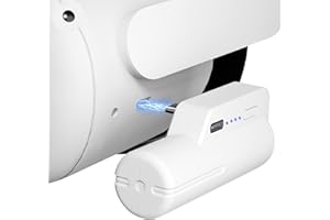 Saqico - Paquete de batería para Oculus Quest 2, 5000 mAh, correa para la cabeza, compatible con Oculus/Meta Quest 2, accesorios ligeros y portátiles de extensión de realidad virtual para tiempo de