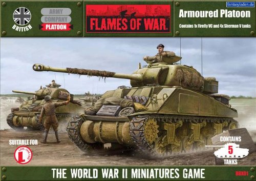 Preisvergleich Produktbild Flames of War - Sherman Armoured Platoon