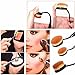 Wawoo 5Pcs/Set Toothbrush Shape Oval Makeup Brush Set, Pro Foundation Brush Set Poweder Blusher Eyebrow Brush Foundation Eyeliner Makeup ToothBrush Curve Cosmetics Brush Set