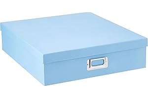 Pioneer Photo Albums Caja de Almacenamiento, Papel de Metal, Azul Cielo Brillante, 1 Unidad