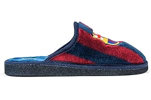 MARPEN SLIPPERS Dogo Rayas Barcelona, Pantuflas Unisex Adulto