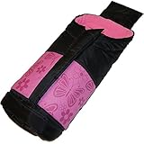 Farbe: pink/schwarz Winterfußsack 100x45 cm Fußsack Buggy Kinderwagen Jogger Schlitten Kinderwagenfußsack Fleece Thermo Babyfußsack Winter