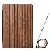 Produktbild Woodcessories eco183 EcoGuard Schutzhülle für Apple iPad aus echtem Holz, (2017 & 2018) Walnuss/Leder