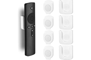 SANGFUN Support Magnétique pour Télécommande, 4 Pièces Porte Telecommande Mural, Sans Perçage Support de Télécommande, Supports de Télécommande Magnétiques Puissants pour Famille Bureau École (Blanc)