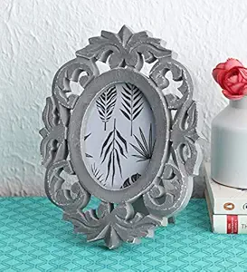 The Urban Store Wood Photo Frames (frame: 24 x 18 x 1.5 cm, photo: 12.5 x 10 cm, Grey)