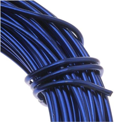 Aluminum Craft Wire Royal Blue 18 Gauge 39 Feet (11.8 Meters)