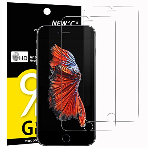 Verre Trempé iPhone 6 / 6S, [ Pack de 2 ] NEWC® Film Protection en Verre trempé écran Protecteur Vitre