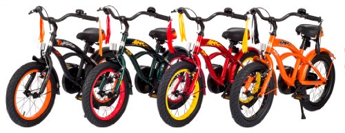 BIKESTAR® Premium Design Kinderfahrrad für coole Kids ab 4 Jahren ★ 16er Deluxe Cruiser Edition ★ Teuflisch Schwarz (matt) - 8