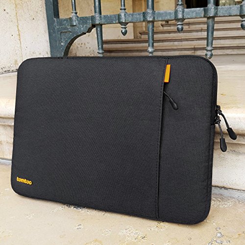 Tomtoc 360° Schutzhülle für das neue 13 Zoll MacBook Pro Late 2016/12,9 Zoll iPad Pro, Stoßfester Stoff Laptop Schutztasche, Spritzwasserfest, Schwarz - 8