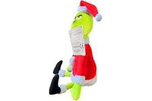 DLISHKA Christmas Green PlüSchtier, carino Grin-ch Plush Toy, regalo di Natale per ragazzi e ragazze, regalo di compleanno giocattolo a partire da 3 4 5 6 7 8 9 10 11 anni (cappello rosso)