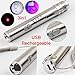 Produktbild 3 in1 500 lm Mini Aluminium USB aufladbare LED UV-Taschenlampe Pen & Taschenlampe Multifunktional Lampe