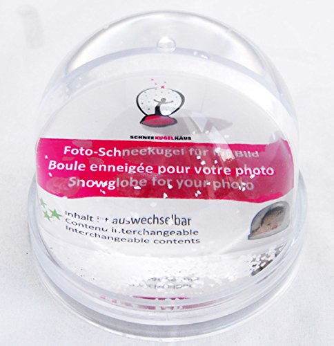 50000 Foto-Schneekugel groß mit Sockel transparent und Schnee – - 3