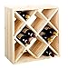 Produktbild Weinregal / Flaschenregal System CUBE 52, Modul "Rauten" für 24 Fl., Holz Kiefer natur, stapelbar / erweiterbar - H 52 x B 52 x T 25 cm