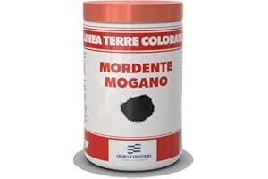 CHEMICA SOLUTIONS Mordente Mogano in Polvere, Colorante per Legno barattolo da 500 gr