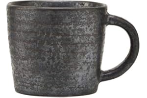 House Doctor Mała filiżanka Pion czarna | Filiżanka do espresso z kamionki | duńskie wzornictwo w stylu skandynawskim, 1 sztuka (1 opakowanie)