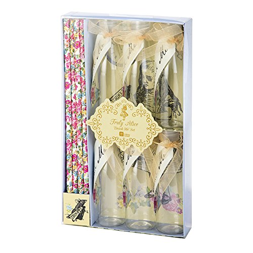 Talking Tables TSALICE-DRINKSET Truly Alice trinkt mich Party Drinksware Set, Pappe, mehrfarben, 13 x 12 x 8 cm - 4