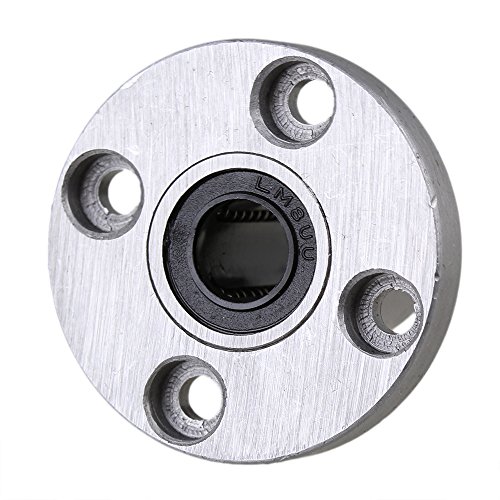 cnbtr Vertikal 8 mm Dia Rund Flansch Motion Buchse Bearing & Verlaufsfilter Linear Schaft Optische Achse mit Rod Schiene Unterstützung Set of 8 - 6