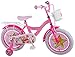 Produktbild Unbekannt LOL Kinderfahrrad 16 Zoll Mädchen Fahrrad ab 4 Jahre Rücktrittbremse Stützräder Korb Pink