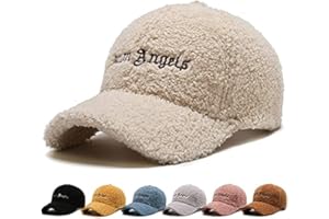 ELIAUKLY Baseballkappen aus Lammwolle, verstellbar, Teddy-Fleece, Baseballmütze, Wintermütze, Pferdeschwanz, Loch für Damen und Herren, Outdoor, Reisen