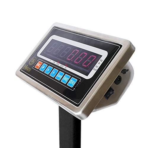 PrimeMatik - Balanza industrial de plataforma 40x50cm báscula 300Kg