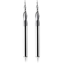 4er Set SpeTool Kugelkopffräser Konisch – R0,25-1,0 Mm, 4mm Schaft, TiAlN Beschichtet, Für 2D/3D Gravur In Holz & Alu
