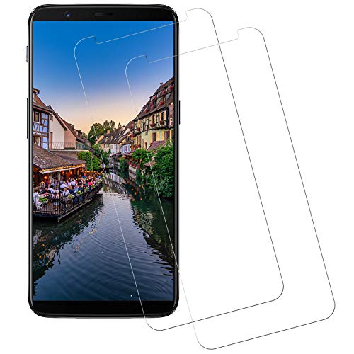 CNXUS [2-Pezzi] Vetro Temperato Compatibile con OnePlus 5T, Pellicola Protettiva Compatibile con OnePlus 5T, Anti Graffi, Niente Bolle, Alta Definizione, Durezza 9H