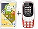 IKALL N5(White) (2+16GB) Dual Sim 4G Calling Volte Supported Tablet Special Combo with K3310(Red) RS.5599.00