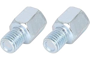 F FIERCE CYCLE 2Pcs 8mm LH a 10mm LH Retrovisor Espejos Adaptador para Motocicleta