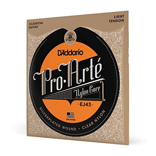 D'Addario EJ43 - Juego de cuerdas para guitarra clásica de nylon (tensión baja)