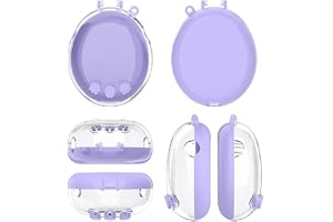 Lätt klart fodral för Tamagotchi Paradise Drop för bevis (lila) | för kristallklar transparens, visar upp originaldesign, för slim fit profil, hårt PC-material, exakta utskärningar