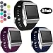 Produktbild Für Fitbit Ionic Armbanduhr BANDS, wepro Ersatz Sport Band für Fitbit Ionic Smartwatch, Schnalle, 15 Farben, große, kleine, Mädchen damen Herren Jungen, 05-3Pack
