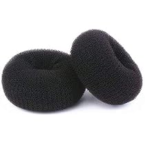 TwistyTieLB Haarknotenmacher 2er-Set XL (11 Cm) – Donut-Former Für Dicke & Lange Haare, Braun