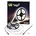 Price comparison product image LE 5 Meter Waterproof LED Strips, Super-bright 300 SMD 5050 LED Ribbon Lights, 12V DC Striplight, Daylight White Ribbon Lighting, Not Contain the Power Supply