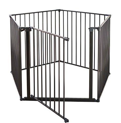 Scandinavian-Pet-Design-56826-92600--85-Puppy-Puppy-Dog-Cat-Rabbit-Pig-Guinea-Playpen-Play-Pen-Run-Black