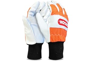 Oregon Kettensägen-Schutzhandschuhe aus Leder mit Linkshandschutz - Größe 10 (91305L)