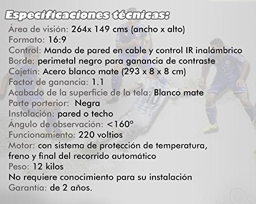 Pantalla de proyeccion electrica de 120
