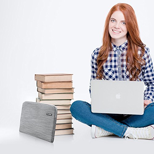 Plemo Hülle Sleeve Tasche aus Denim-Gewebe für 33-33,8 cm (13-13,3 Zoll) Laptop / Notebook Computer / MacBook / MacBook Pro / MacBook Air, Grau - 7
