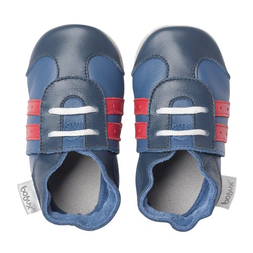 Bobux BBG 4237 - Zapatos para bebé, color azul marino y rojo azul marino/rojo Talla:small