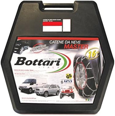 Bottari 68000 "Master" Heavy Duty 16mm Snow Chains for 4x4 MPV's and Van, TUV and ONORM approved, size 200