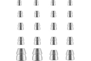 Kiuiom 20 Stück Sicherheits-Rundgriffkeile,Griffspaltkeil Axt Hand Metallkeil,Hammergriff-Keil-Kit,Stahlhammergriff-Spaltkeil-Set,Runde Konische Griffkeile