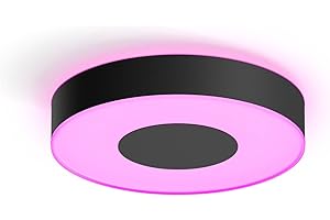 ‎PHILIPS HUE PHILIPS Hue White & Col. Amb. Xamento Deckenleuchte, schwarz, 16 Mio. Farben, dimmbar, steuerbar via App, kompatibel mit Amazon Alexa (Echo, Echo Dot)