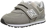 Niños New Balance Zapatillas 574 Velcro Gris/Plateado/Beige Talla: 22,5